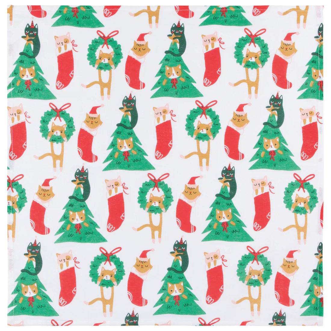 [EI] Kitchen Tea Towels Floursack 100% Cotton - Holiday Sets of 2