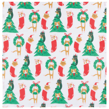 [EI] Kitchen Tea Towels Floursack 100% Cotton - Holiday Sets of 2