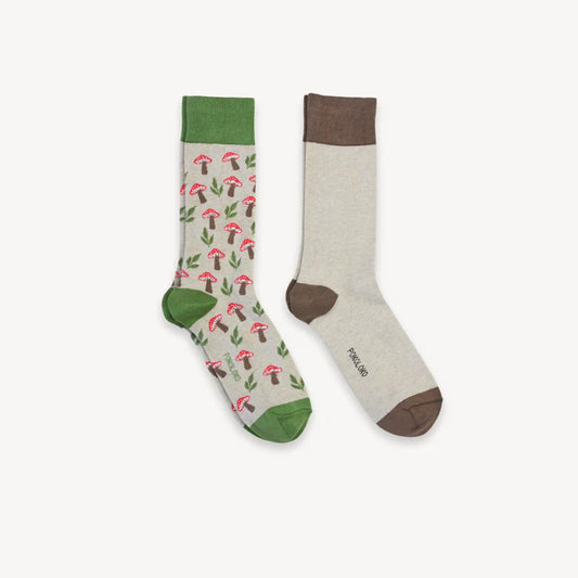 Pima Socks - Mushroom Meadow - Pack of 2