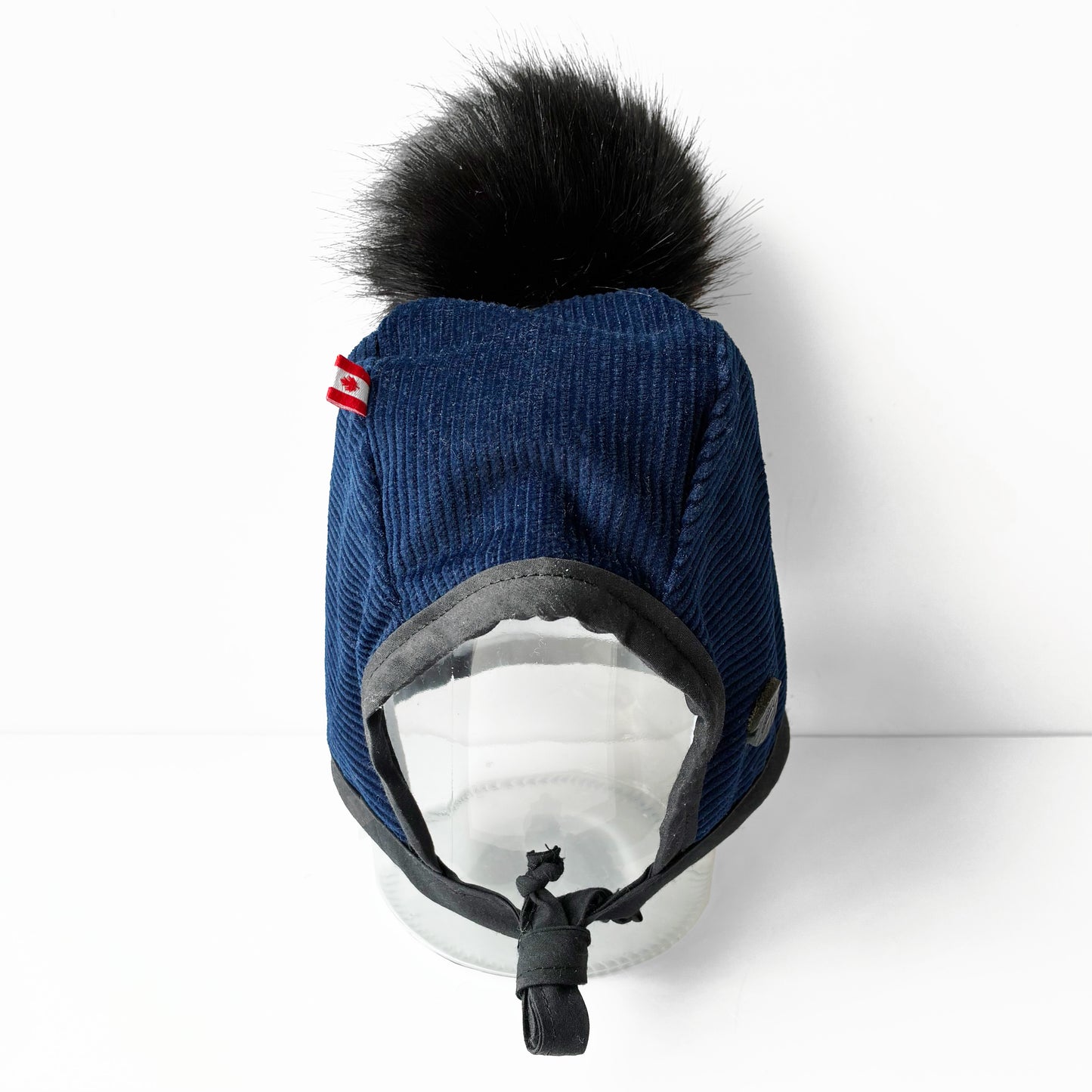 Kids Winter Bonnet - Blue Corduroy