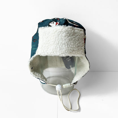 Kids Pilot Hat - Blue Puffin