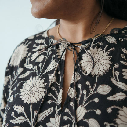 Mira Mini Dress - Night Flower