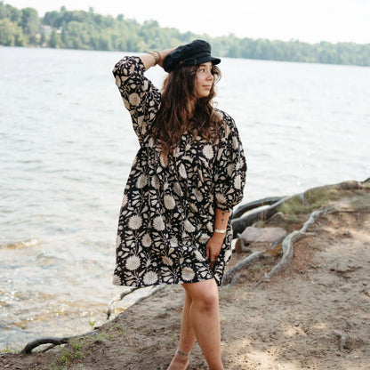 Mira Mini Dress - Night Flower