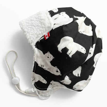 Kids Pilot Hat - Polar Bear