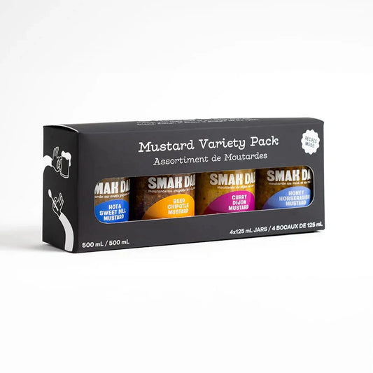 Smak Dab Black Variety Pack - Gourmet Mustard