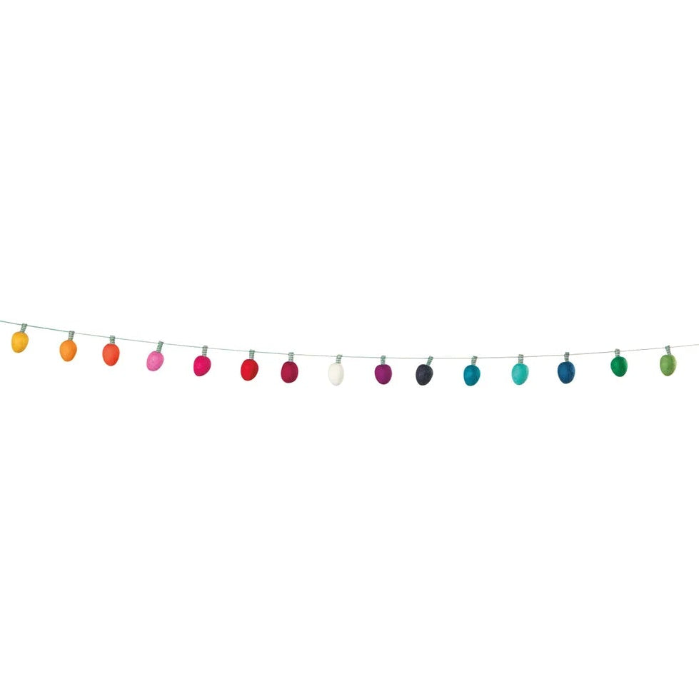 Felted Wool Garland Spirits Bright
