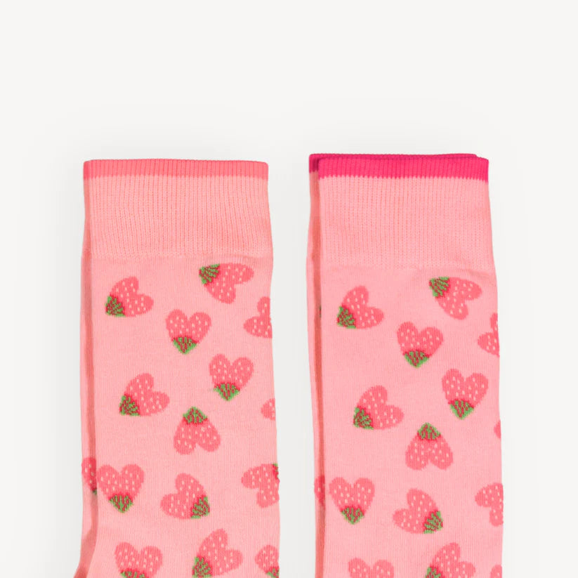 Pima Socks - Strawberry Heart - Pack of 2