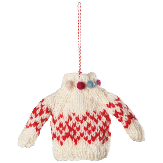 Felted Wool Christmas Ornaments - Sweater Party - Assorted Styles