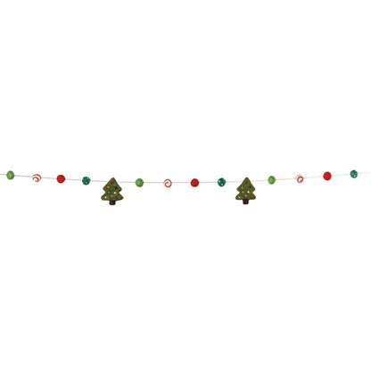Felted Wool Garland Christmas Tree