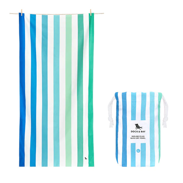 Dock & Bay Quick Dry Towels - Endless River - Large Bath and Body Dock & Bay Prettycleanshop