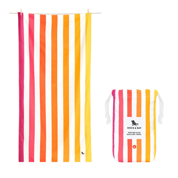 Dock & Bay Quick Dry Towels - Peach Sunrise - Large Bath and Body Dock & Bay Prettycleanshop