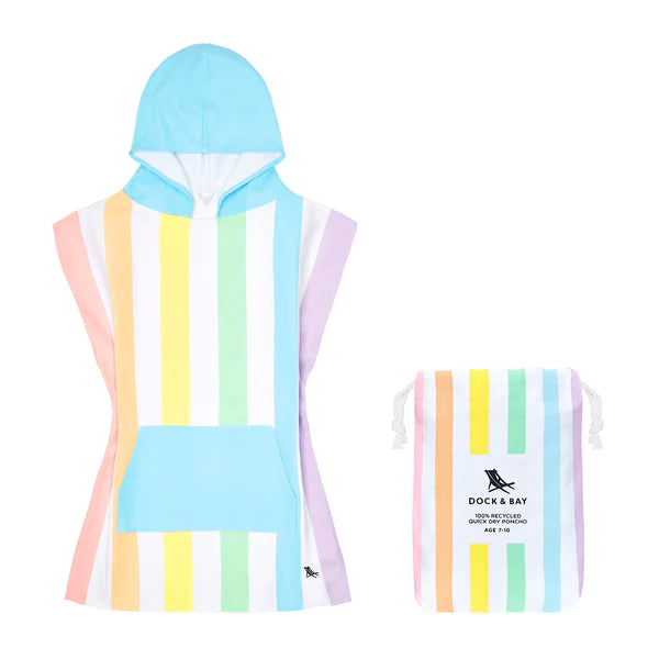 Dock & Bay Kid's Poncho - Unicorn Waves - Ages 7-10 Bath and Body Dock & Bay Prettycleanshop