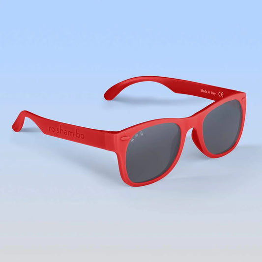 RoShamBo McFly Red Shades w/ Polarized Grey Lenses - 5+