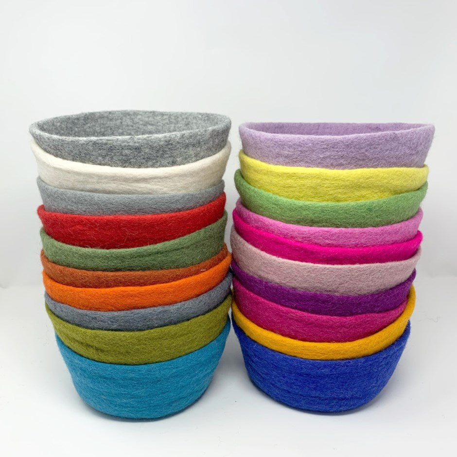 Felted Bowls - Assorted Colours - Hamro Village