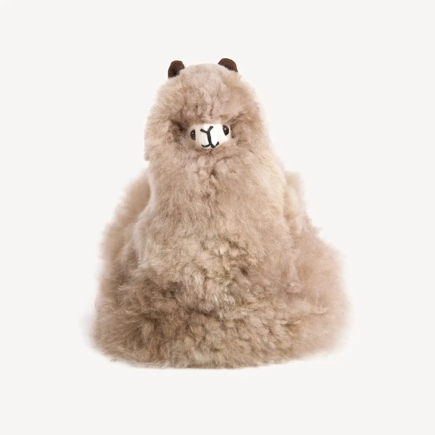 Alpaca Fur Sitting Alpaca Stuffy Baby and Kids Pokoloko Beige Prettycleanshop