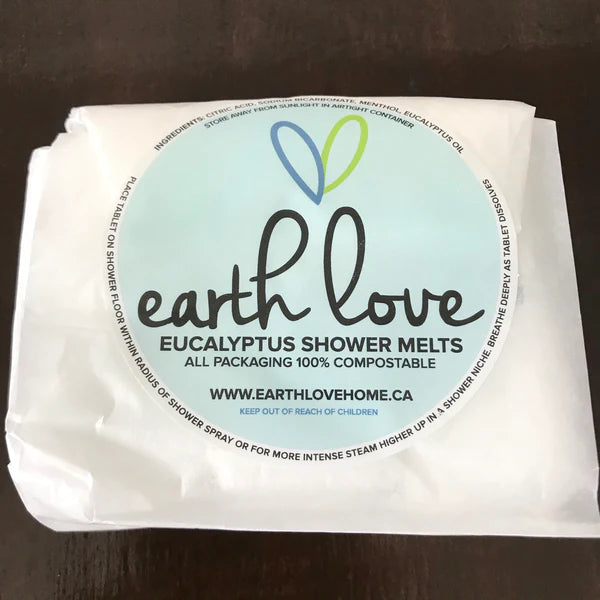 Shower Steamers - Eucalyptus Breathe Easy Bath and Body Earth Love Home 6 in paper bag Prettycleanshop