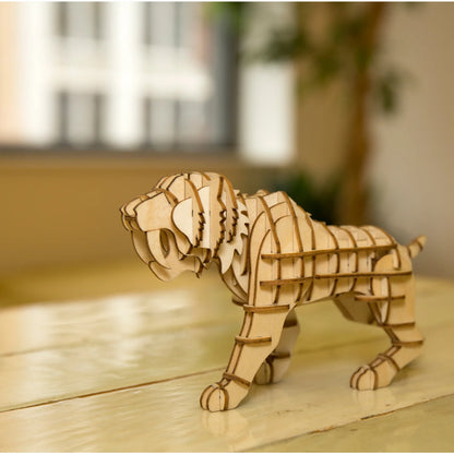 Tiger 3D Wooden Puzzle - Kikkerland
