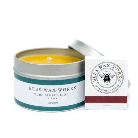 Canadian Beeswax Travel Tin Candle Living Beeswax works Prettycleanshop