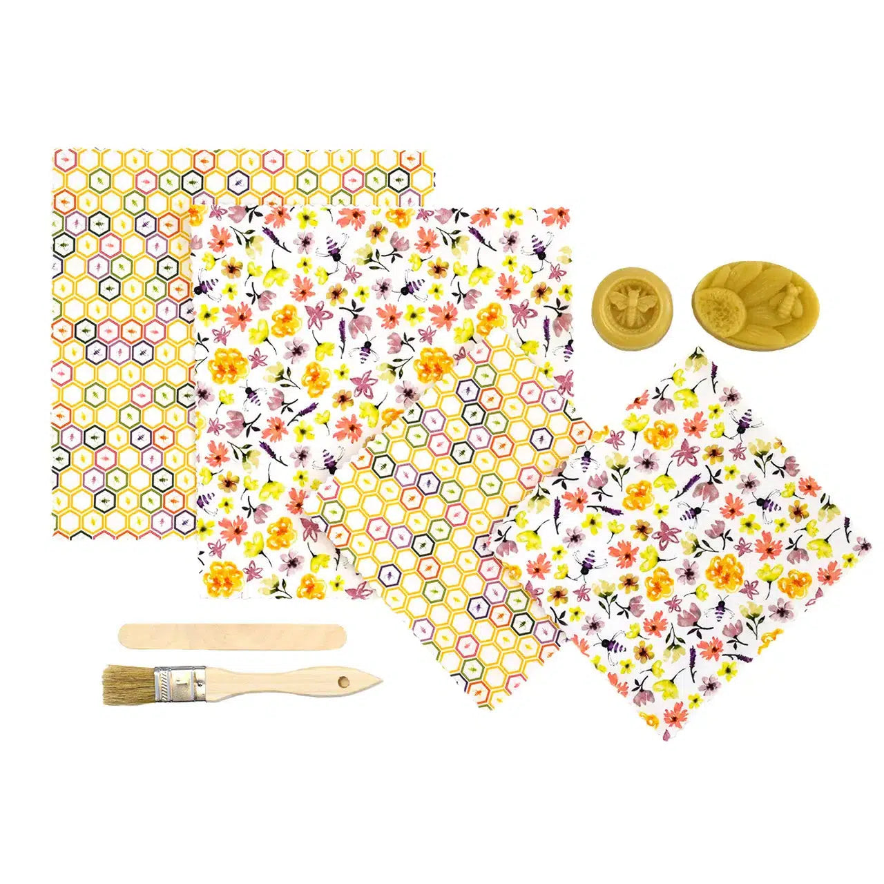 DIY Beeswax Food Wrap Kit Kitchen Made by Bees Prettycleanshop