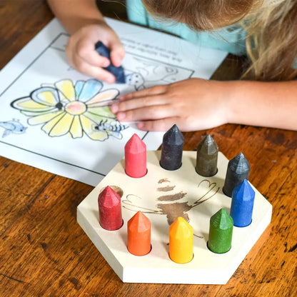 Canadian Beeswax All-Natural Handmade Crayons Living Made by Bees Prettycleanshop