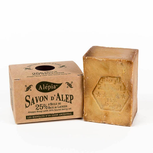 Aleppo Soap for Hands and Face - 25% Laurel Oil Home Savon de Marseille Prettycleanshop