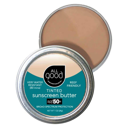 All Good SPF 50+ Tinted Mineral Sunscreen Butter Skincare All Good Prettycleanshop