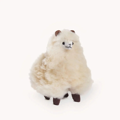 Alpaca Fur Standing Alpaca Stuffy Baby and Kids Pokoloko 5.5" / Beige Prettycleanshop