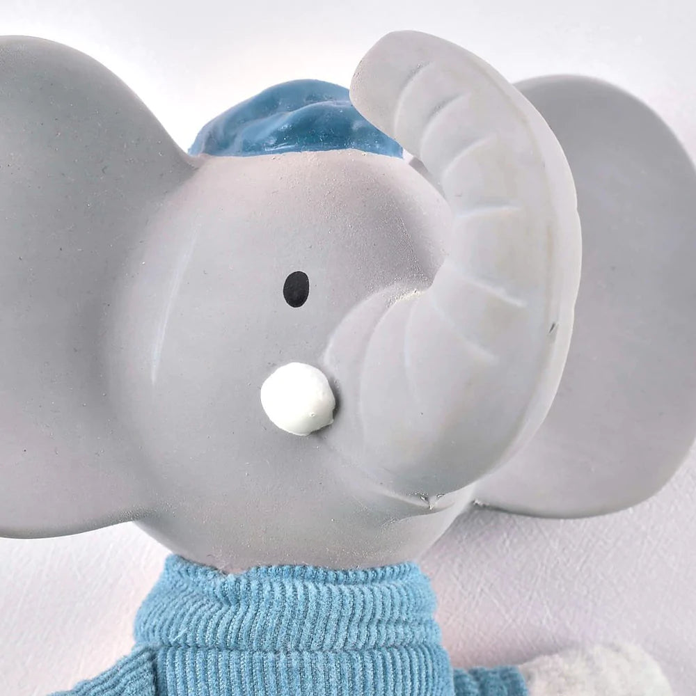 Alvin the Elephant Soft Rattle - with Natural Teether Head Baby and Kids Tikiri Toys Prettycleanshop
