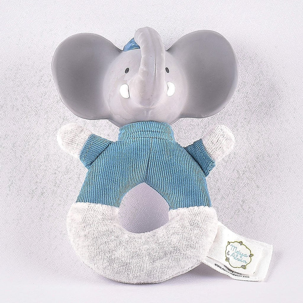 Alvin the Elephant Soft Rattle - with Natural Teether Head Baby and Kids Tikiri Toys Prettycleanshop