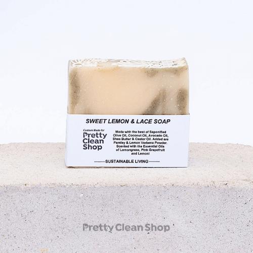 Artisanal Soap Bar Sweet Lemon & Lace x Pretty Clean Shop Bath and Body Pretty Clean Living Prettycleanshop
