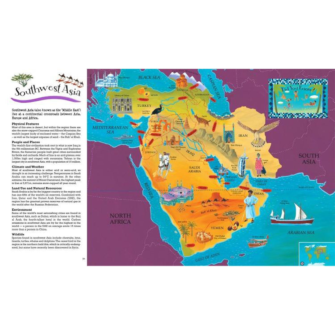 Barefoot Books World Atlas Books Barefoot Books Prettycleanshop