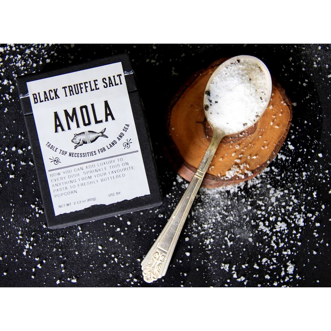 Black Truffle Salt by Amola Salt Kitchen Amola Salt Prettycleanshop