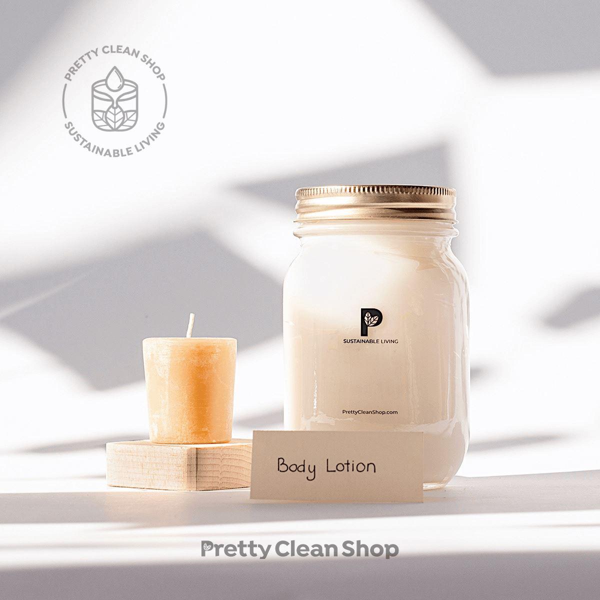 Body Lotion - Coconut Beach Green Cricket Bath and Body Green Cricket 500ml glass jar (REFILLABLE, includes $1.25 deposit) Prettycleanshop