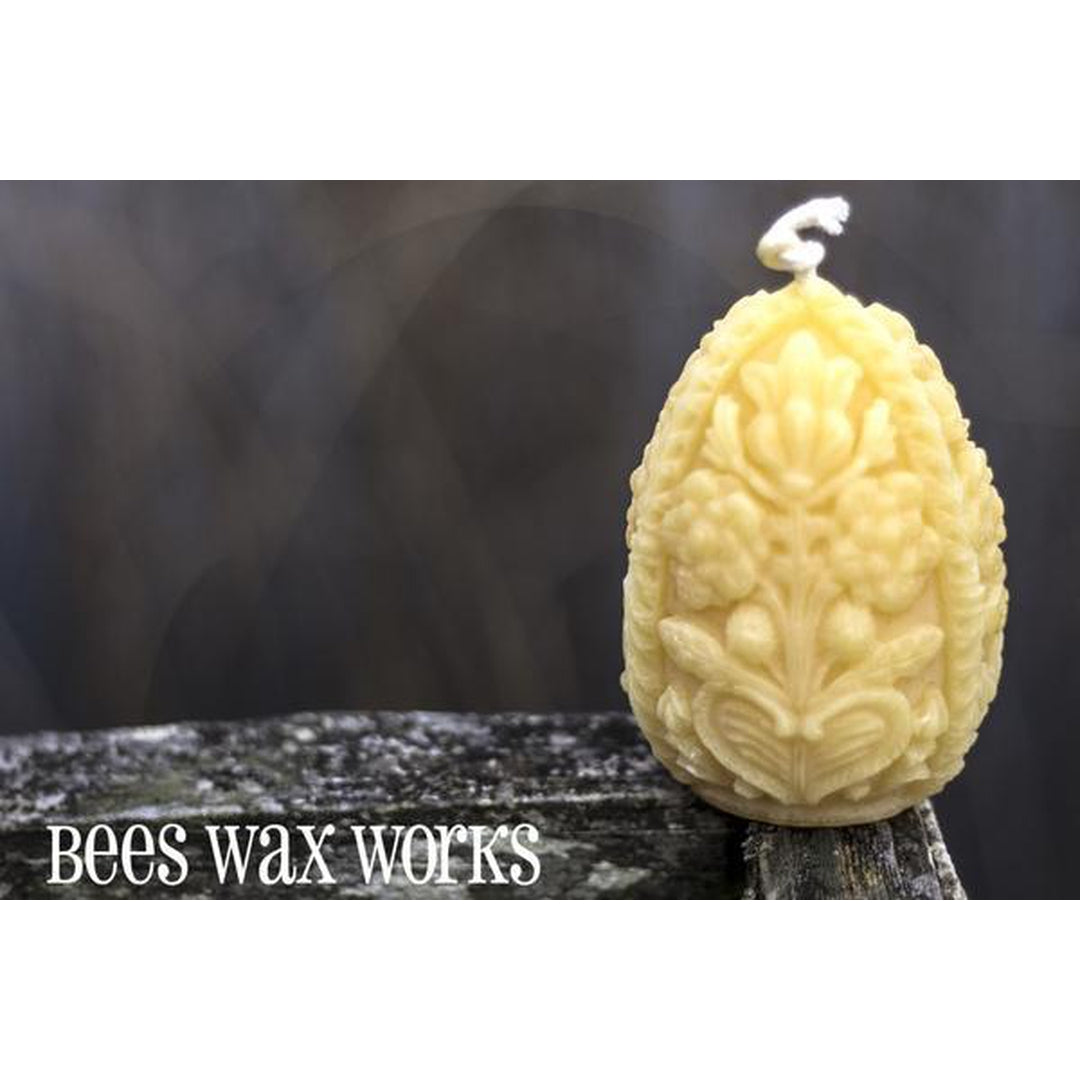 Canadian Beeswax Candle - Carved Egg Living Beeswax works Prettycleanshop