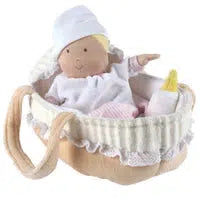 Carry Cot - with Baby Grace Doll, bottle and blanket Toys Tikiri Toys Prettycleanshop