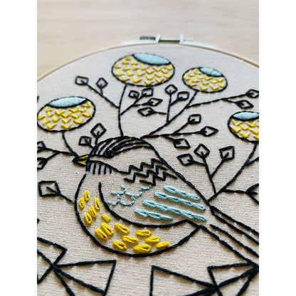 Chickadee - Embroidery Kit by Hook, Line & Tinker Hook, Line & Tinker Embroidery Kits Inc Prettycleanshop