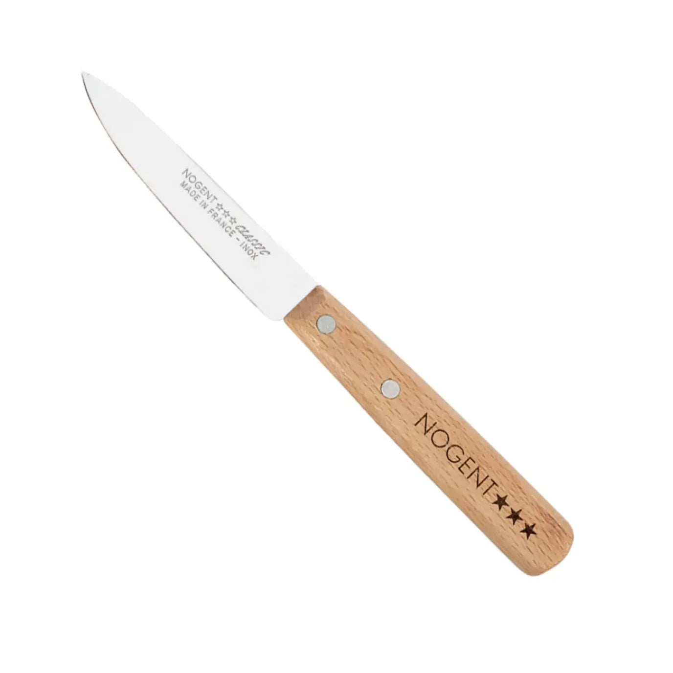 Classic Paring Kitchen Knife by Nogent - STRAIGHT blade Kitchen Nogent Natural Beechwood Prettycleanshop