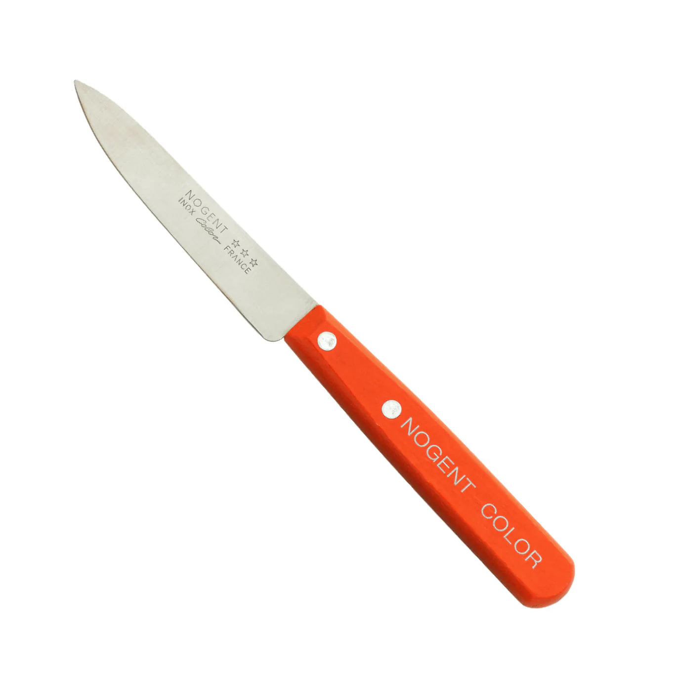 Classic Paring Kitchen Knife by Nogent - STRAIGHT blade Kitchen Nogent Tangerine Orange Prettycleanshop