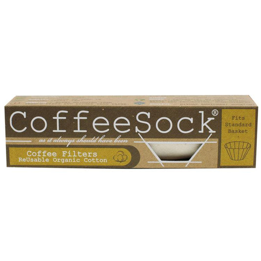 Coffee Sock - Reusable Filters 2 pk Kitchen Coffee Sock Basket 6-12 Cup Prettycleanshop