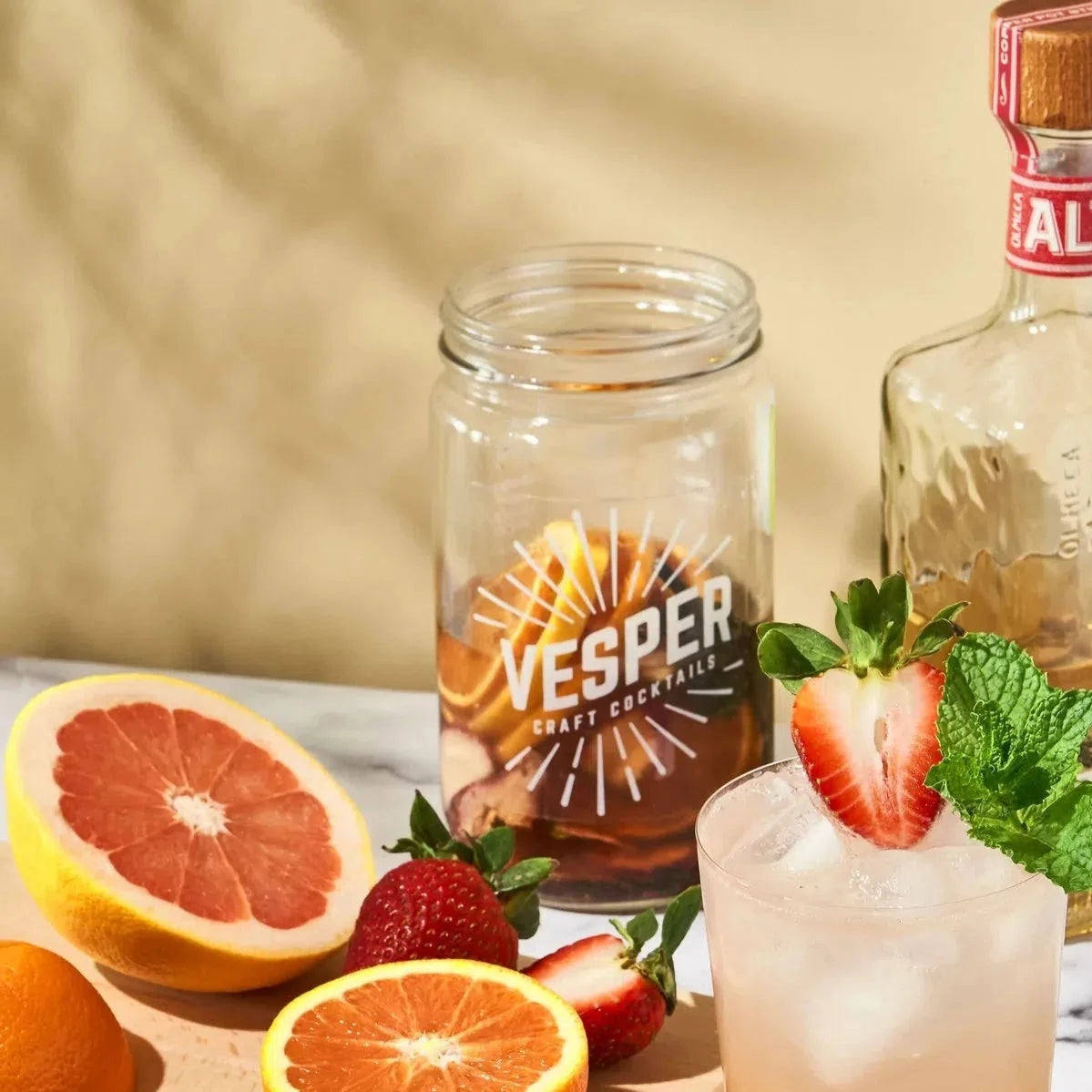 Craft Cocktail Infusion Kit Jar - Mint Paloma Kitchen Vesper Prettycleanshop