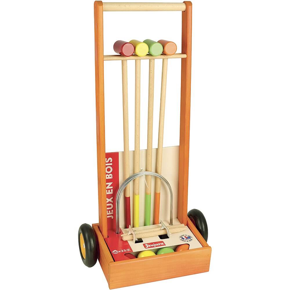 Croquet with Trolley Outdoor Game by Jeujura Games Jeujura Prettycleanshop