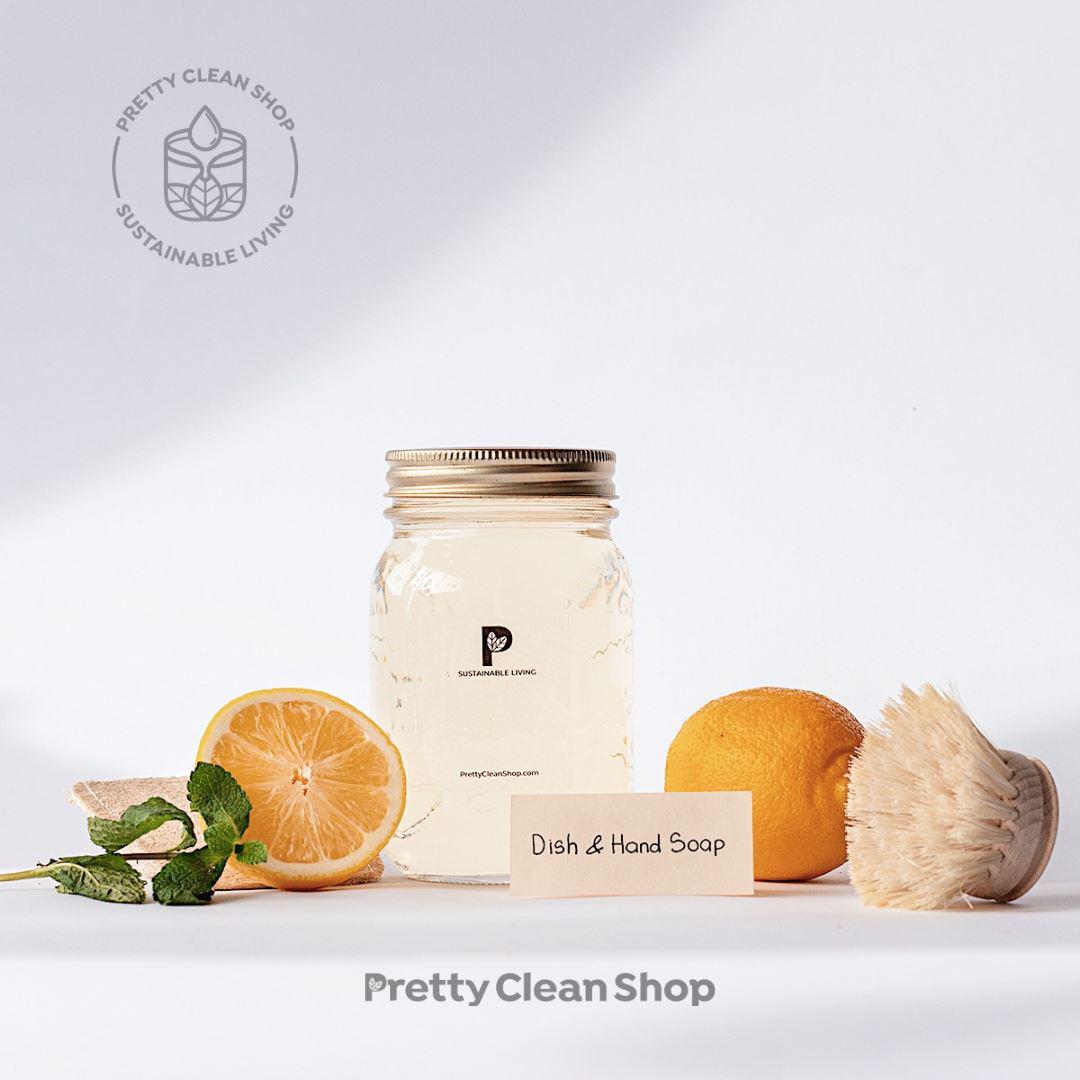 Dish & Hand Soap - Lemon Zest Liquid Kitchen Pure Prettycleanshop
