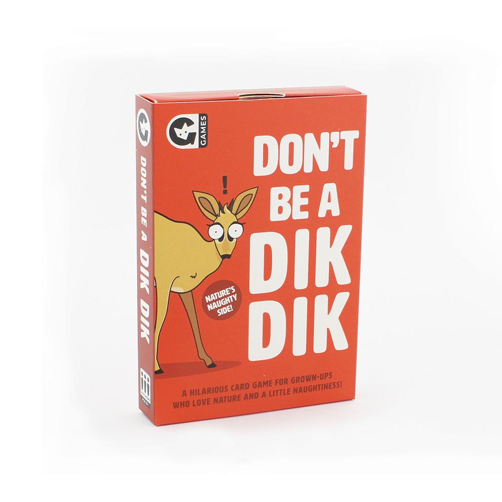 Don’t Be A Dik Dik Card Game by Ginger Fox Games Ginger Fox Prettycleanshop