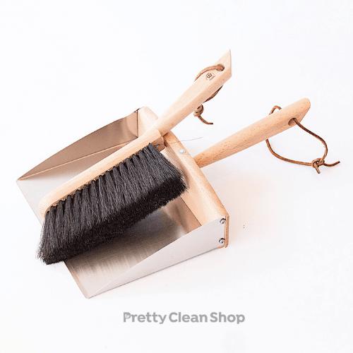 Dustpan and Brush Set Magnetic by Redecker Brushes & Tools Redecker Prettycleanshop