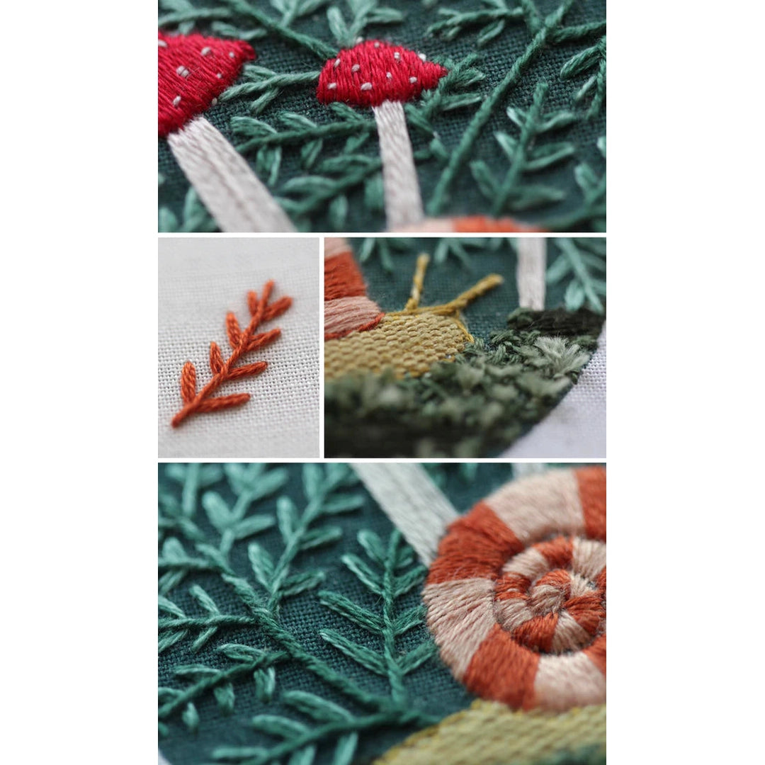 Embroidery Stitch Sampler - Forest Floor Arts & Crafts Kiriki Press Prettycleanshop