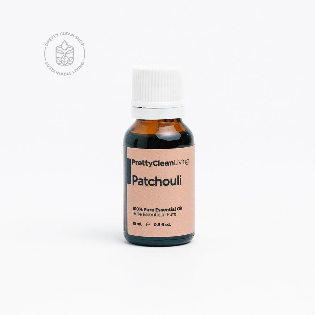 Essential Oil - Patchouli (Light) Essential oils Pretty Clean Living 15ml glass bottle with drip Prettycleanshop