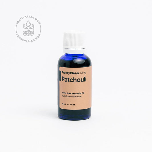 Essential Oil - Patchouli (Light) Essential oils Pretty Clean Living 30mL glass bottle with drip Prettycleanshop
