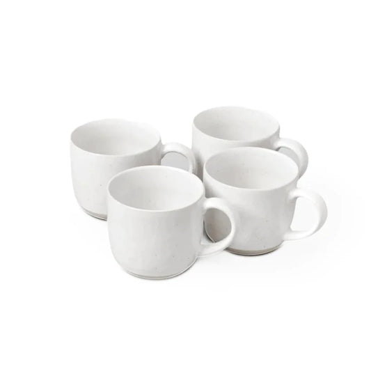 The Mugs (4-Pack) - Speckled White by FABLE Kitchen Fable Prettycleanshop