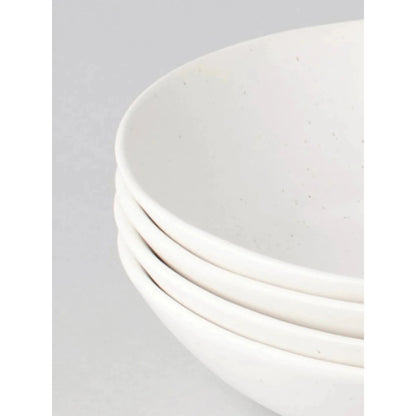 The Pasta Bowls (4-Pack) - Speckled White by FABLE Kitchen Fable Prettycleanshop