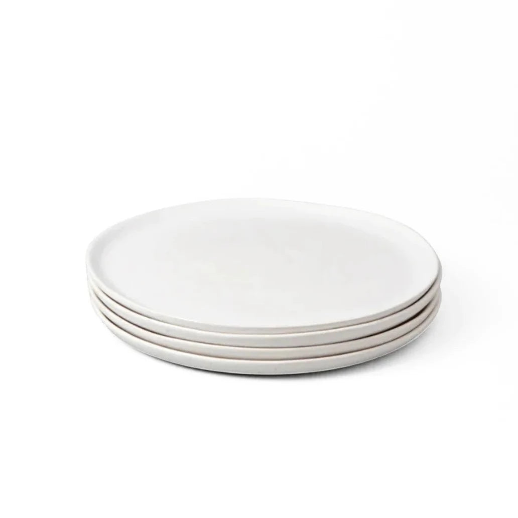 The Salad Plates (4-Pack) - Speckled White by FABLE Kitchen Fable Prettycleanshop